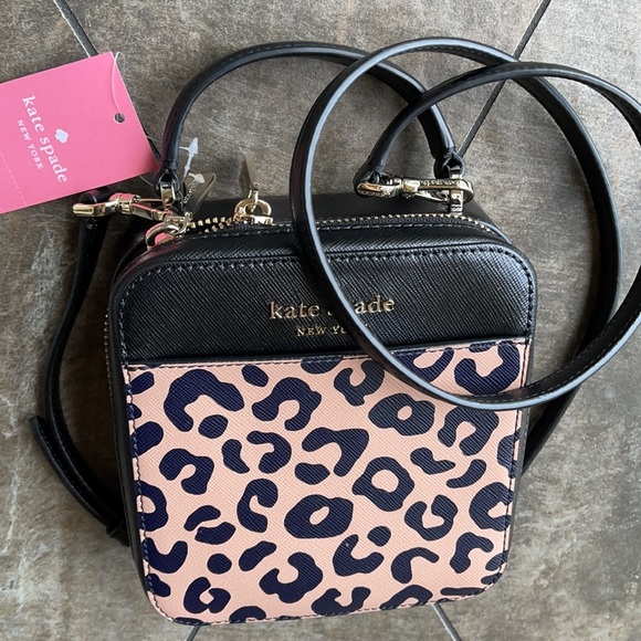 Kate Spade daisy graphic leopard vanity crossbody - Picture 4 of 16